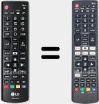 Comandos à distância universal Universal TV LG