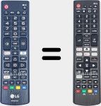 Comandos à distância universal Universal TV LG