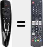 Comandos à distância universal Universal TV LG