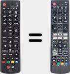 Comandos à distância universal Universal TV LG