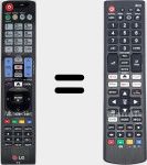 Comandos à distância universal Universal TV LG