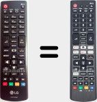 Comandos à distância universal Universal TV LG