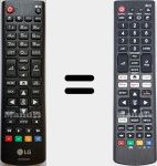 Comandos à distância universal Universal TV LG