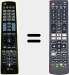 Comandos à distância universal Universal TV LG
