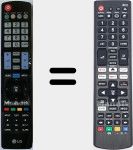 Comandos à distância universal Universal TV LG