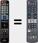 Comandos à distância universal Universal TV LG
