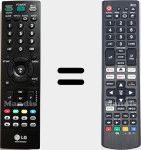 Comandos à distância universal Universal TV LG
