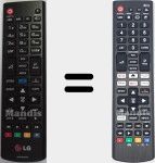 Comandos à distância universal Universal TV LG