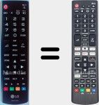 Comandos à distância universal Universal TV LG