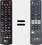 Comandos à distância universal Universal TV LG