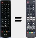Comandos à distância universal Universal TV LG