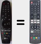 Comandos à distância universal Universal TV LG
