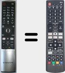 Comandos à distância universal Universal TV LG