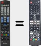 Comandos à distância universal Universal TV LG