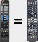 Comandos à distância universal Universal TV LG
