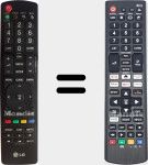 Comandos à distância universal Universal TV LG