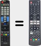 Comandos &agrave; dist&acirc;ncia universal Universal TV LG