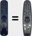 Comandos à distância universal Universal TV LG BT