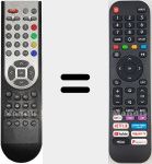 Comandos à distância universal Universal TV Hisense