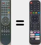 Comandos à distância universal Universal TV Hisense