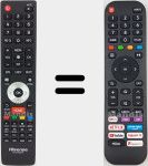 Comandos à distância universal Universal TV Hisense