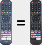 Comandos à distância universal Universal TV Hisense