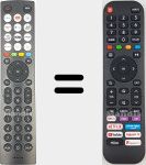Comandos à distância universal Universal TV Hisense