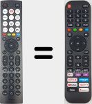 Comandos à distância universal Universal TV Hisense