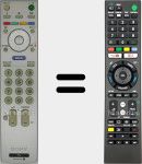 Comandos à distância universal Universal TV Sony