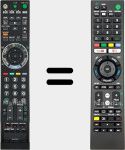 Comandos à distância universal Universal TV Sony