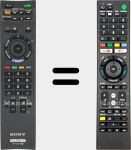 Comandos à distância universal Universal TV Sony