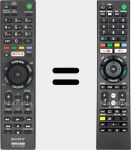 Comandos &agrave; dist&acirc;ncia universal Universal TV Sony