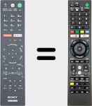 Comandos à distância universal Universal TV Sony