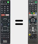 Comandos à distância universal Universal TV Sony