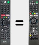 Comandos à distância universal Universal TV Sony
