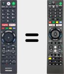 Comandos à distância universal Universal TV Sony