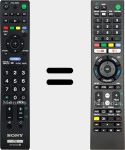 Comandos à distância universal Universal TV Sony