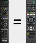 Comandos à distância universal Universal TV Sony