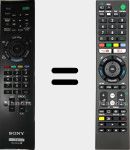 Comandos à distância universal Universal TV Sony
