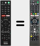 Comandos à distância universal Universal TV Sony