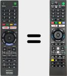 Comandos à distância universal Universal TV Sony
