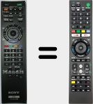 Comandos à distância universal Universal TV Sony