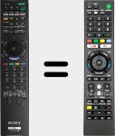 Comandos à distância universal Universal TV Sony