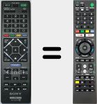 Comandos à distância universal Universal TV Sony