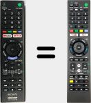 Comandos à distância universal Universal TV Sony