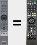 Comandos à distância universal Universal TV Sony