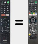 Comandos à distância universal Universal TV Sony