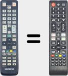 Comandos à distância universal Universal TV Samsung