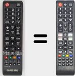 Comandos à distância universal Universal TV Samsung