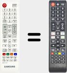 Comandos à distância universal Universal TV Samsung